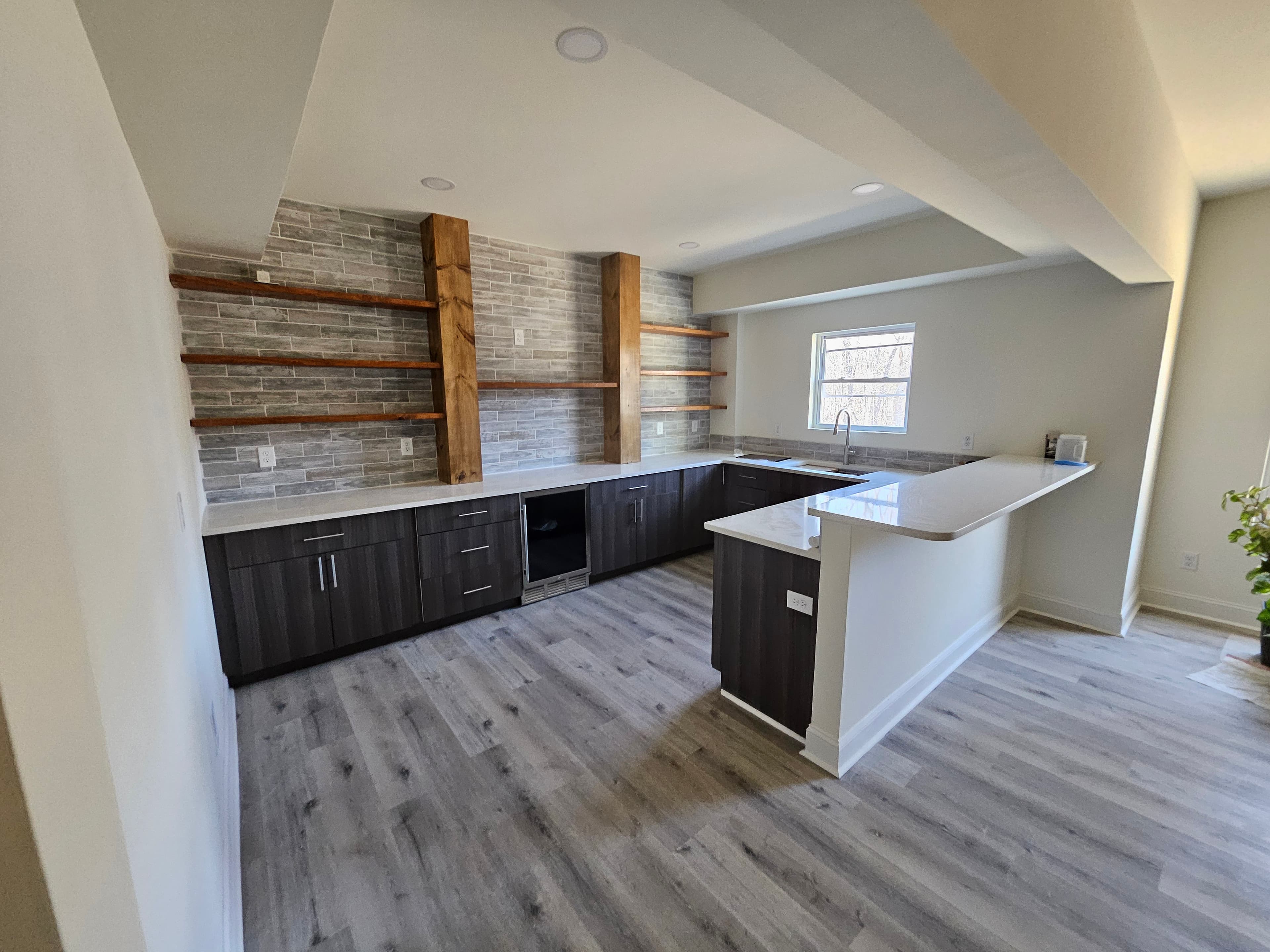 Basement kitchen angle 2
