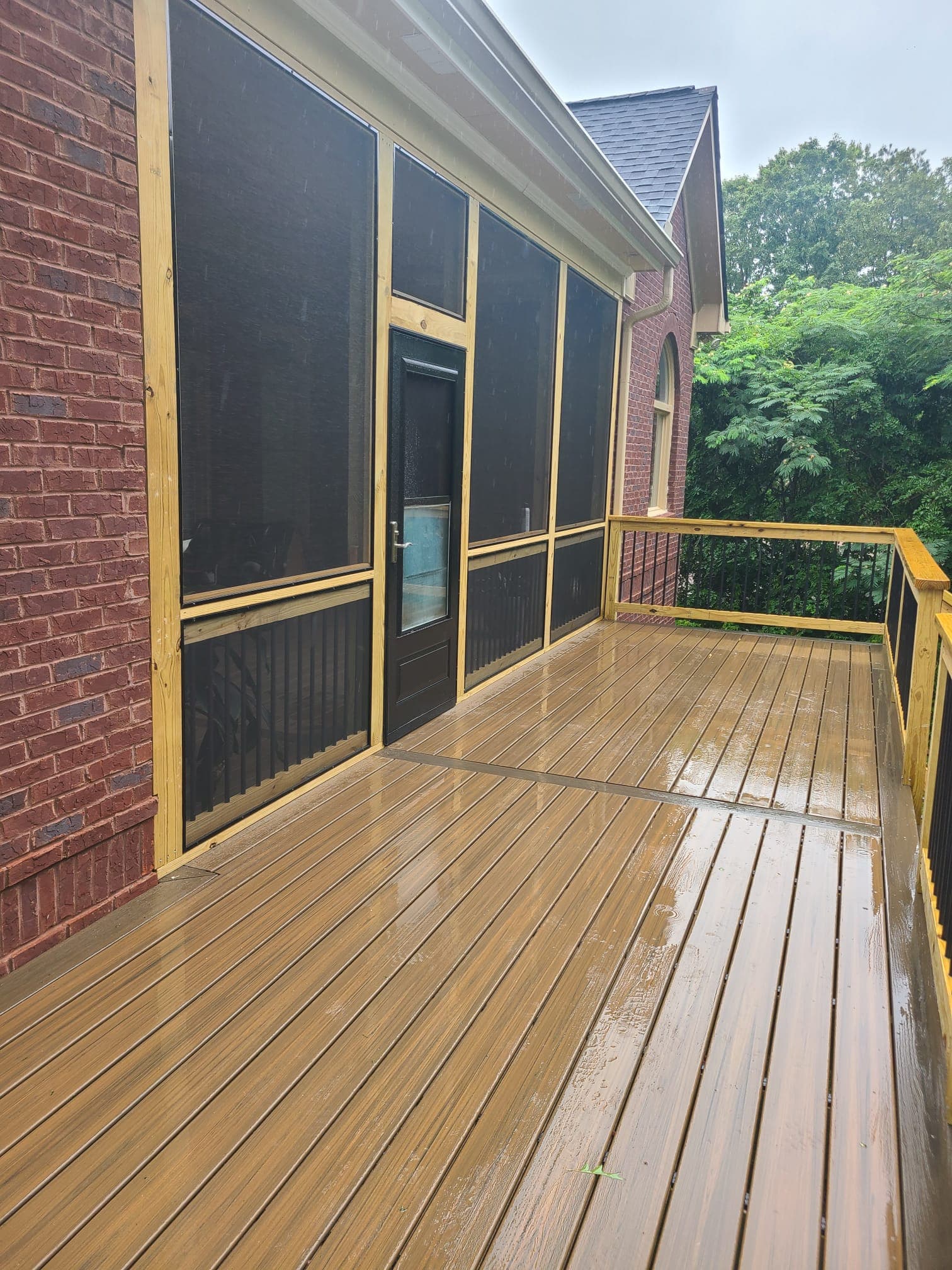 Finished deck construction