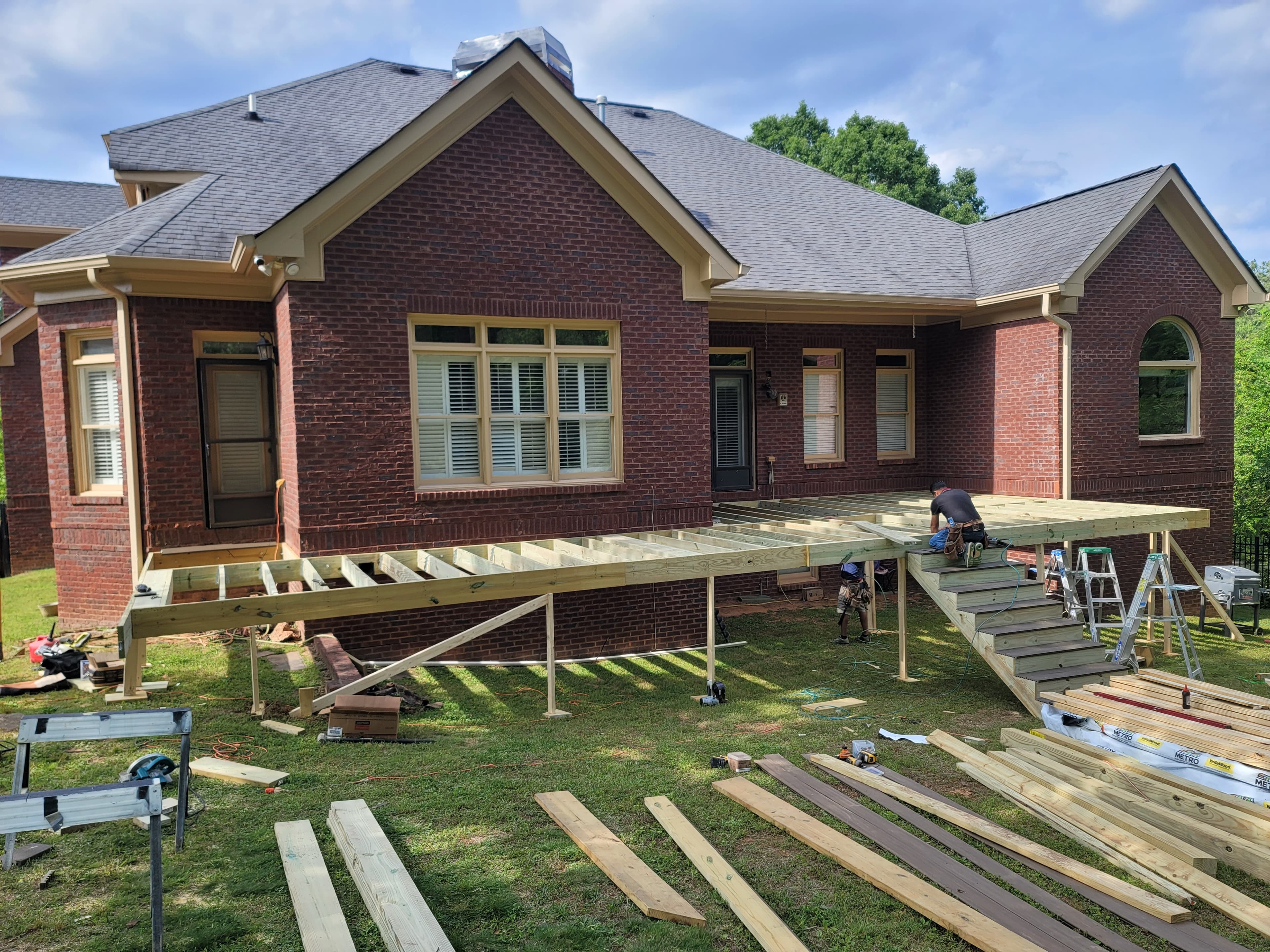 Yard before deck construction
