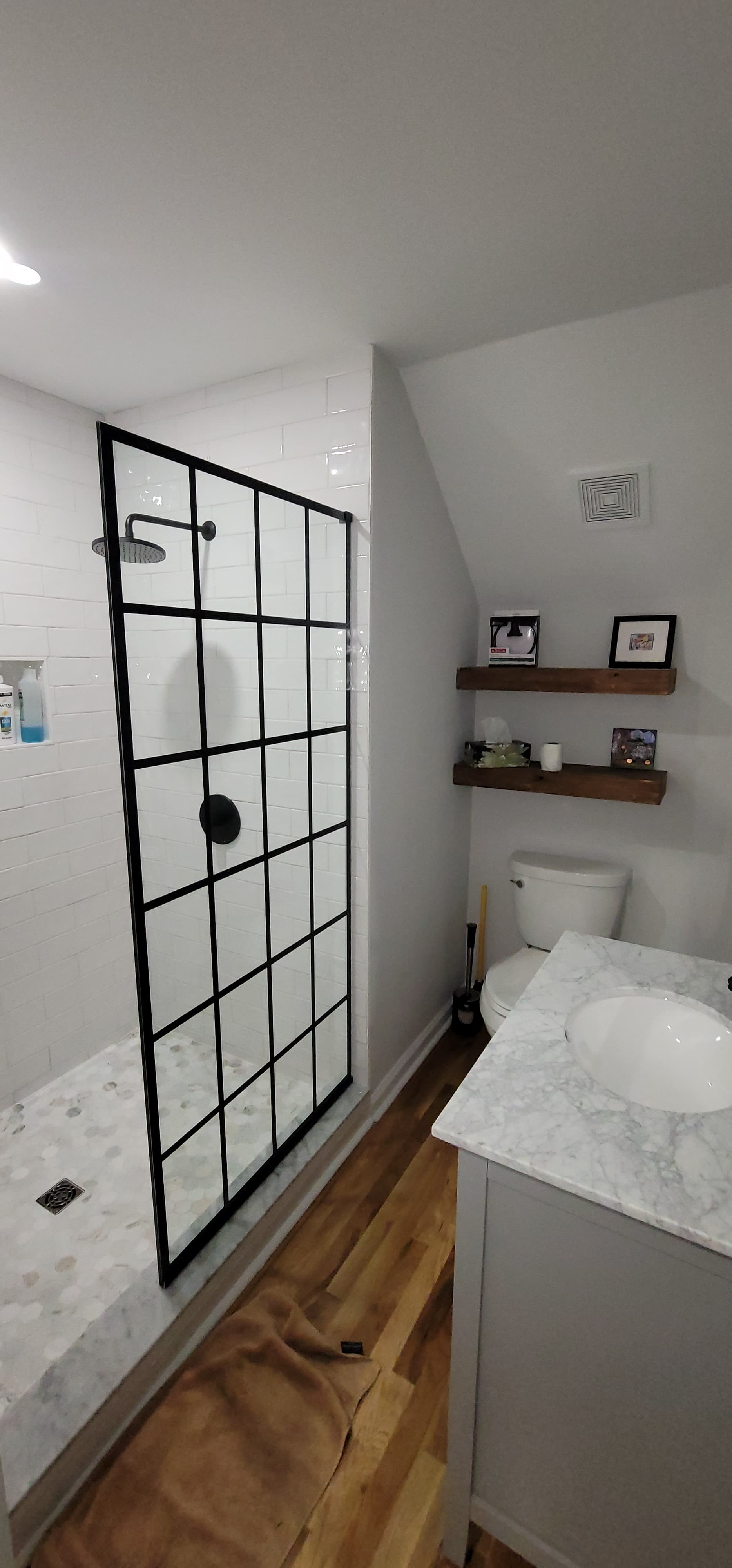Finished bathroom remodel